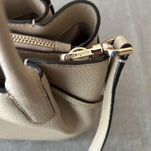 Kate Spade Beige Leather Satchel - Picture 13 of 15